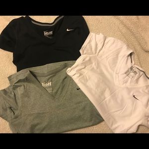 Nike dri-fit V-neck T-shirts